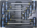 Набор Т-образных шестгранных ключей с пластиковой рукояткой 10пр. в ложементе в Калуге